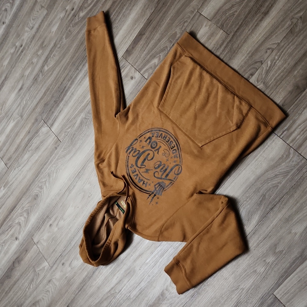 Ultra Soft Fleece " Have The Day You Deserve " Medium Hoodie W/ Kangaroo Pocket